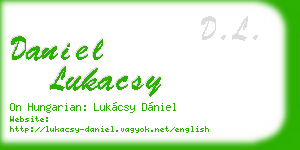 daniel lukacsy business card