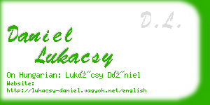 daniel lukacsy business card